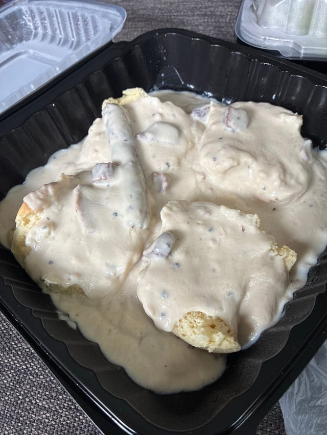 Fresh Baked Biscuits & Country Gravy.