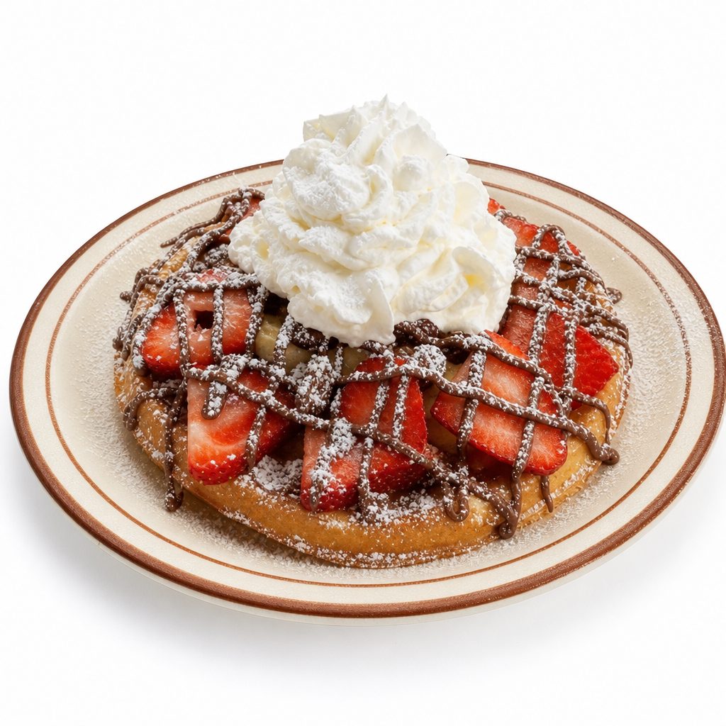 Nutella Waffle with Fruit.